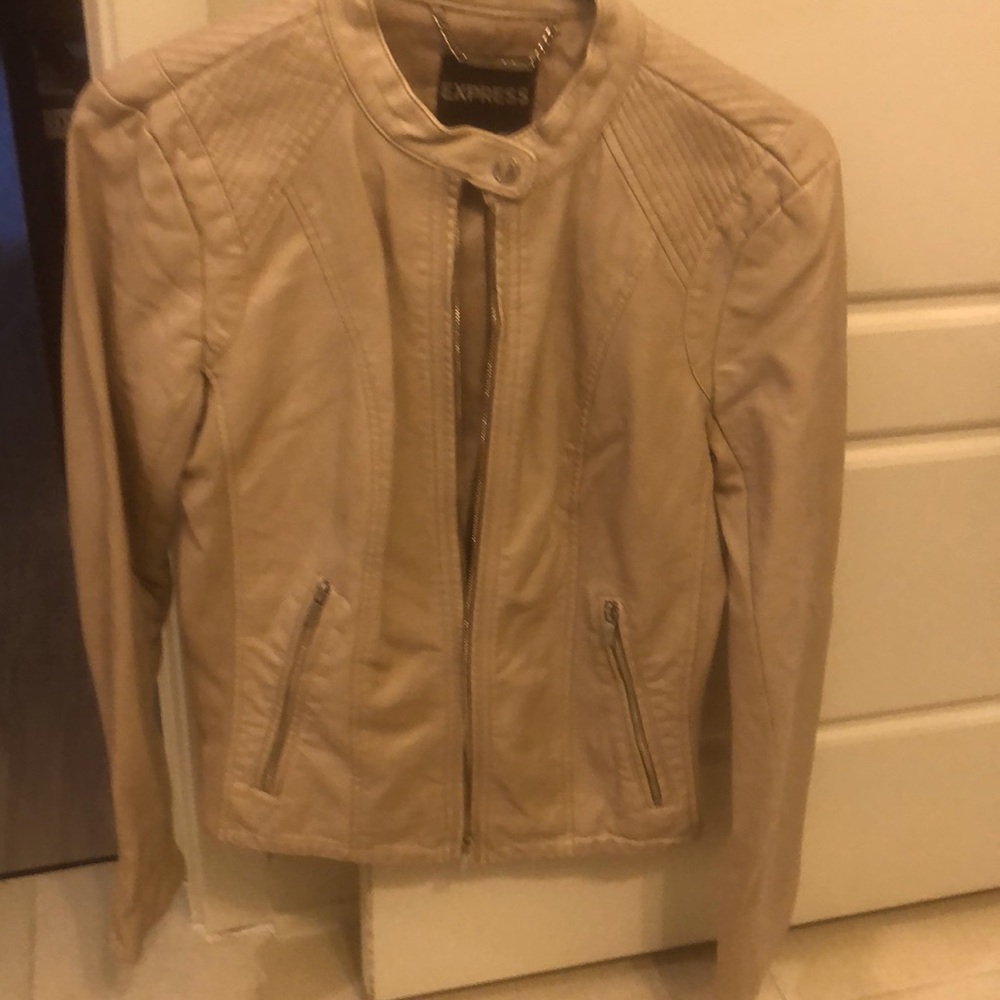 Tan Express bomber jacket